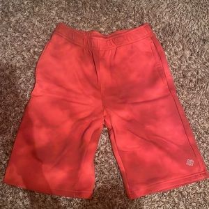 Tie Dye Pocketed Fleece Shorts